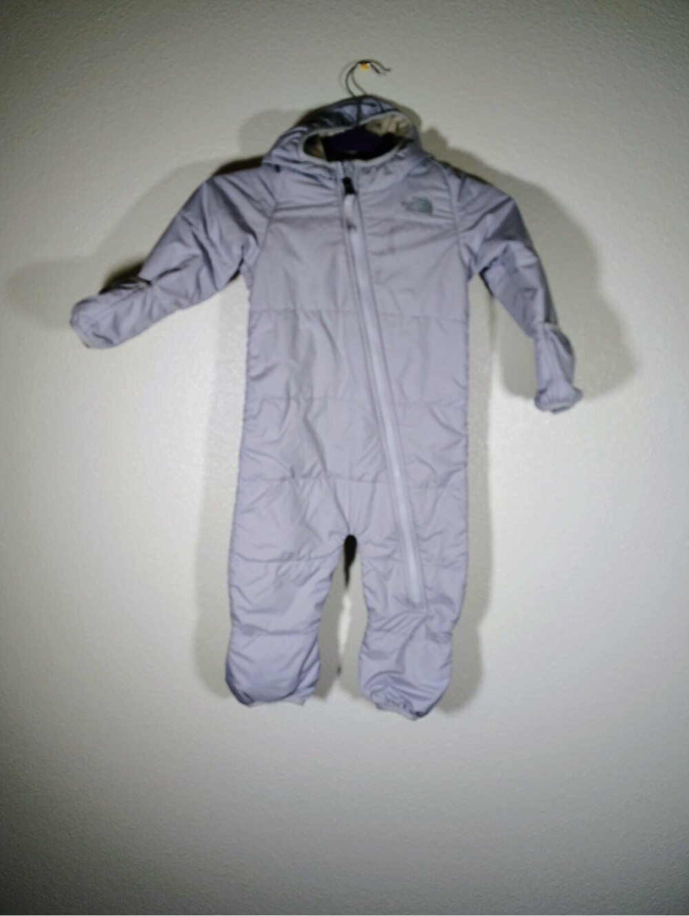 The North Face Baby Girl 18 - 24 mo Purple Snowsuit Lined Full Zip Hooded